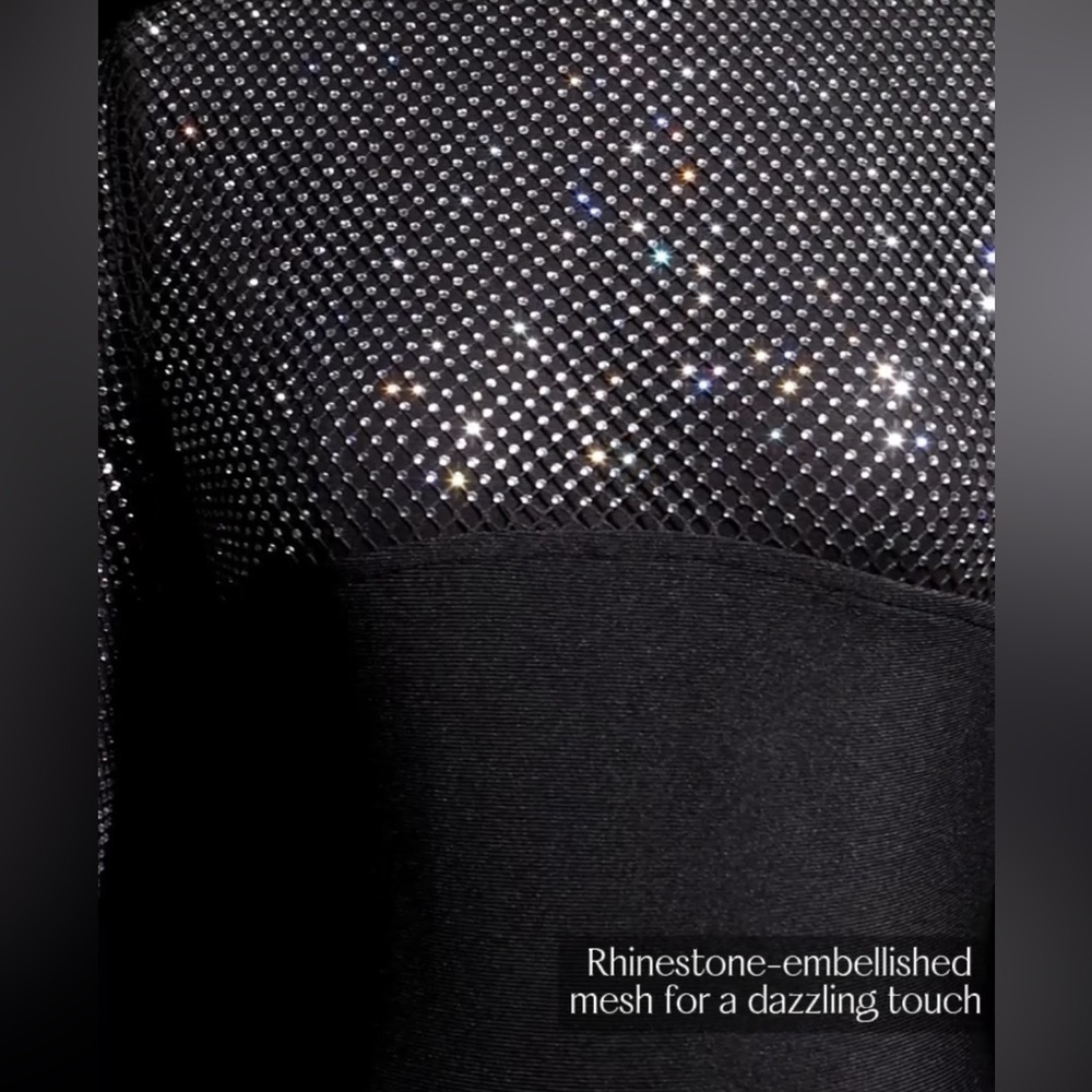 Emmi Long Sleeve Bandage Midi Dress Black NWOT - Picture 6 of 8